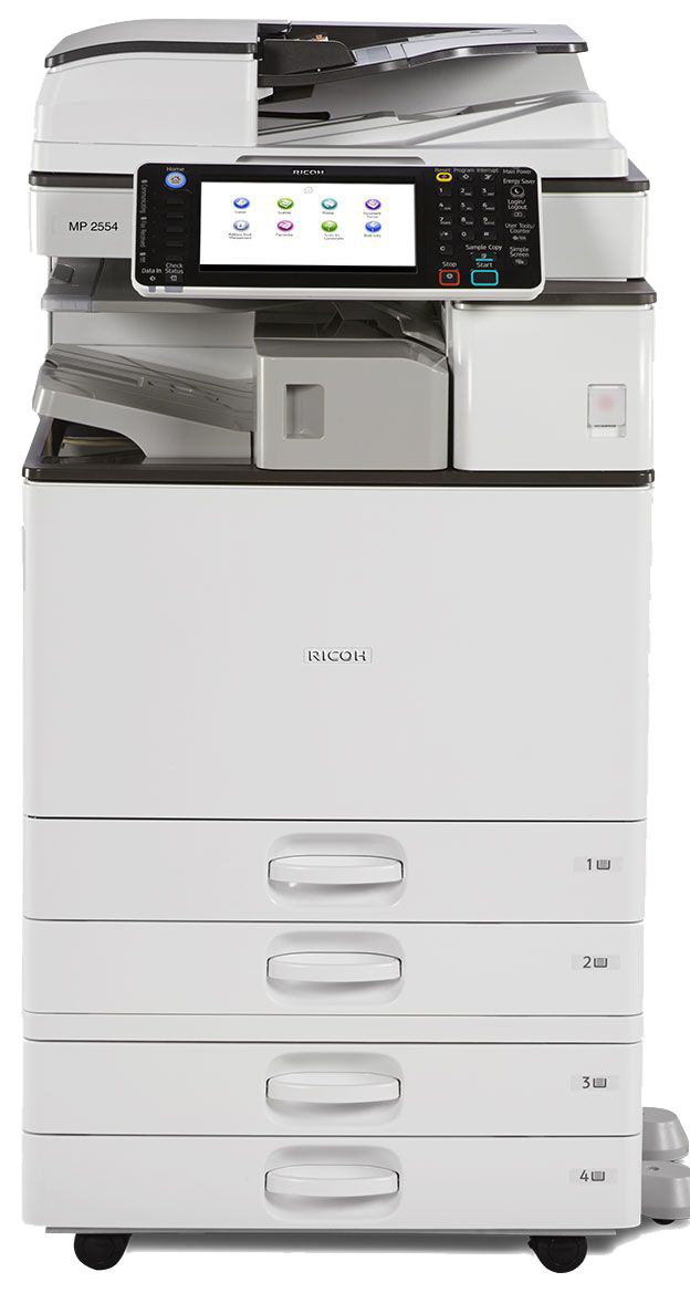 Cho thuê máy photocopy RICOH MP 2554/3054/6054/5054/4054 đen trắng kcn tân đức - hải sơn.
