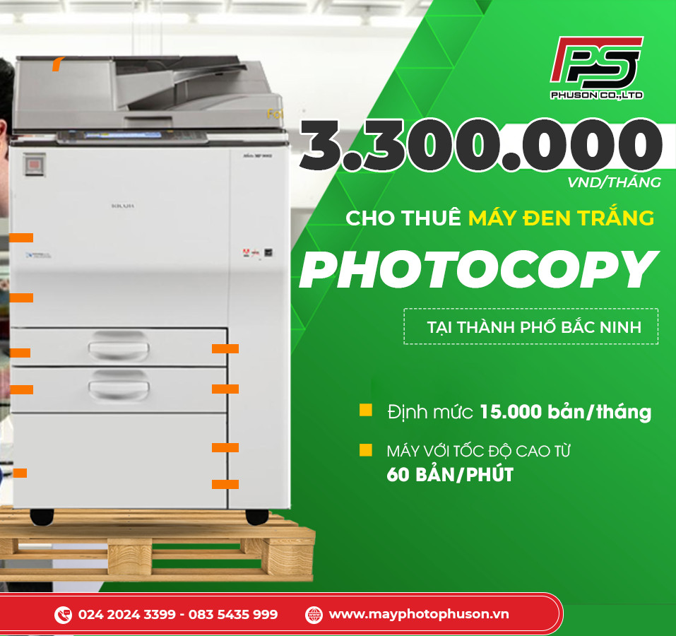 Cho thuê máy photocopy giá rẻ tại Bắc Ninh