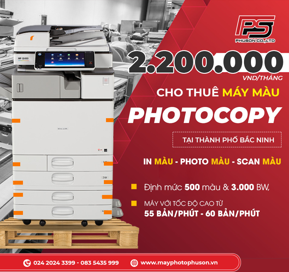 Cho thuê máy photocopy giá rẻ tại Bắc Ninh 