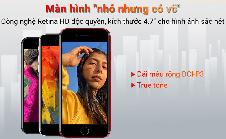 IPhone SE có màn hình sắc nét với công nghệ Retina HD độc quyền