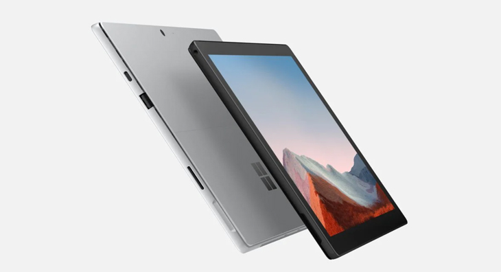 Máy tính xách tay Surface Pro 7 Plus được gia công tỉ mỉ và bền bỉ