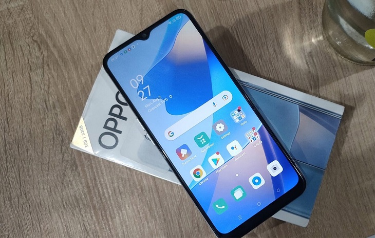 Điện thoại OPPO A16 có dung lượng 32 GB