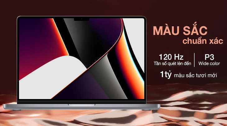 Máy tính xách tay MacBook Pro 14 M1 Max 2021 CPU 10 lõi / 32GB / 512GB / GPU 24 lõi (Z15G) 