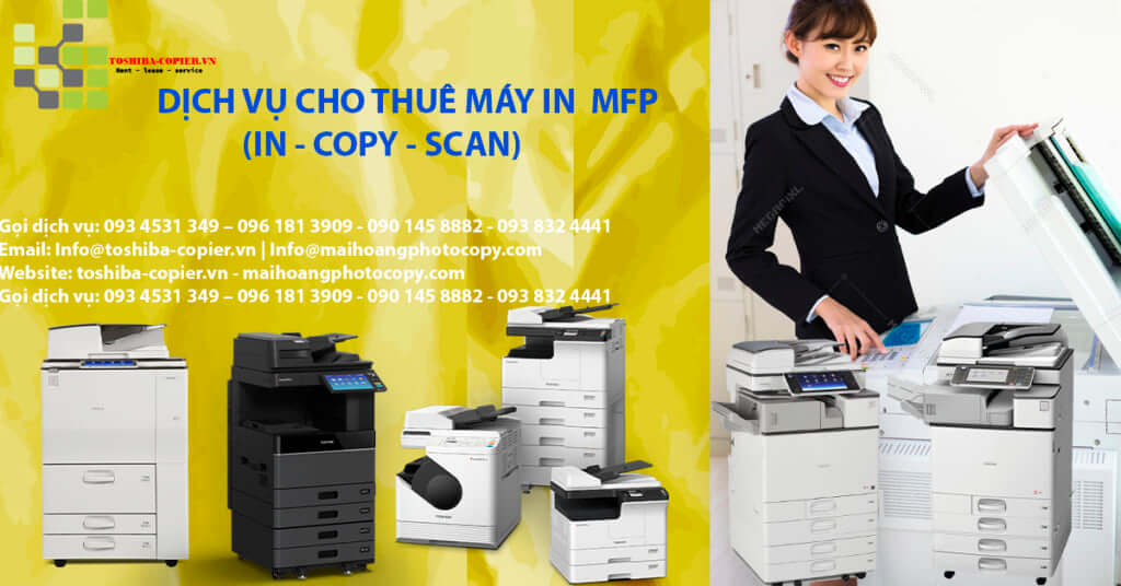 Bảng Giá Dịch Vụ Cho Thuê Máy Photocopy - Máy In Tại Đồng Xoài - Bình Phước.