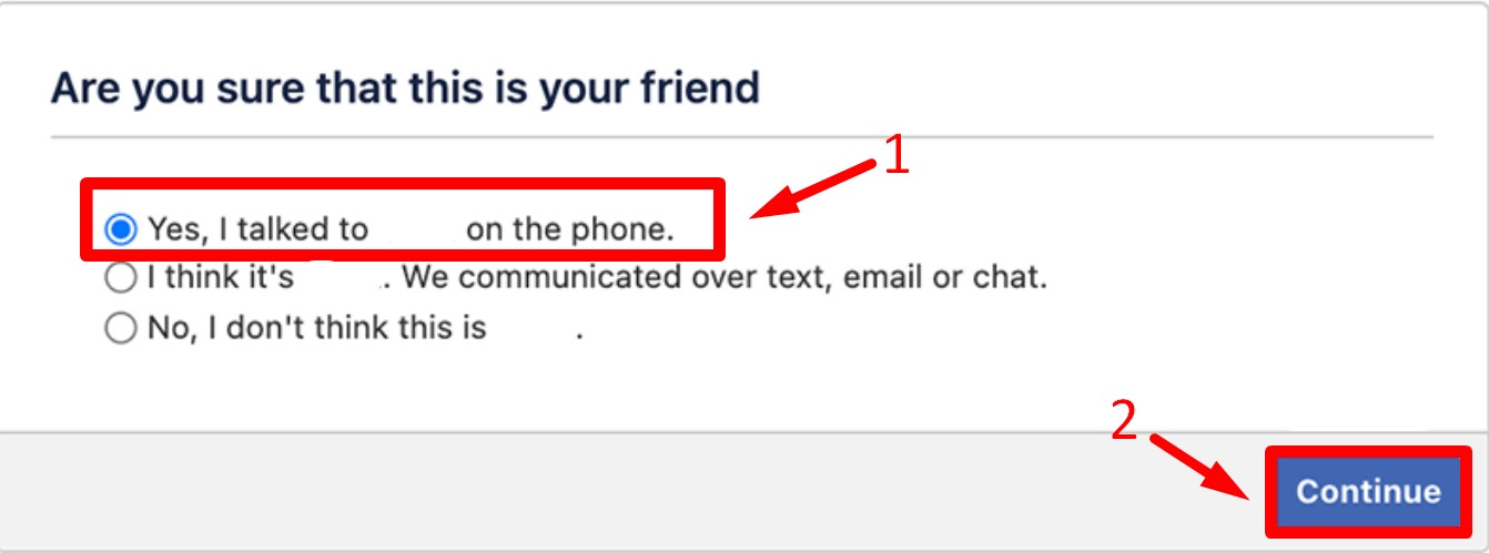 Hướng dẫn cách lấy lại facebook không cần mã xác nhận thông qua bạn bè máy tính 8
