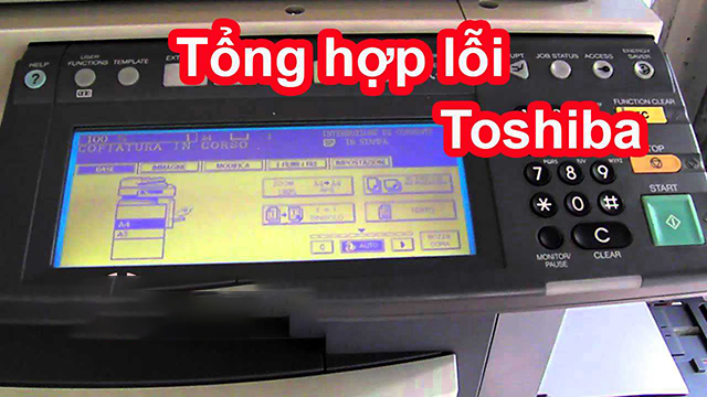 tóm tắt lỗi máy photocopy toshiba