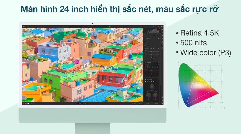 iMac 24-inch 2021 4.5K M1 / ​​256GB / 16GB / GPU 8 nhân (Z12Q0004Q)