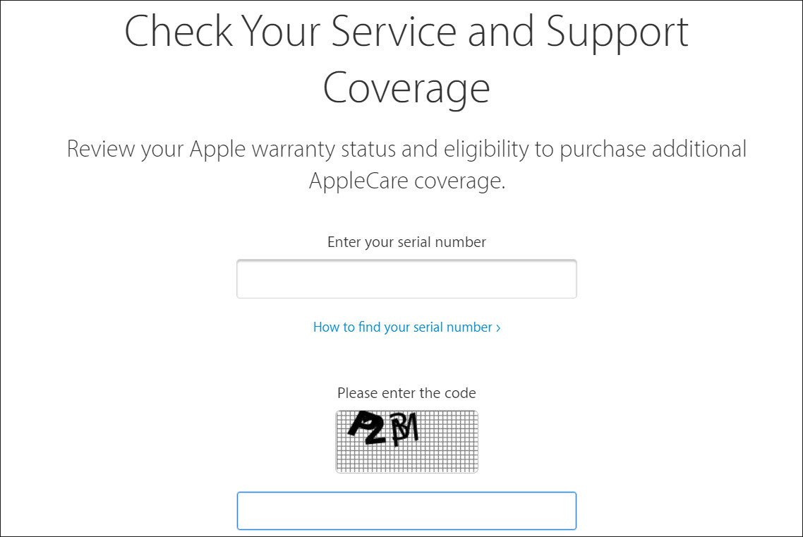 Kiểm tra số sê-ri iPhone và iPad thông qua trang web của Apple