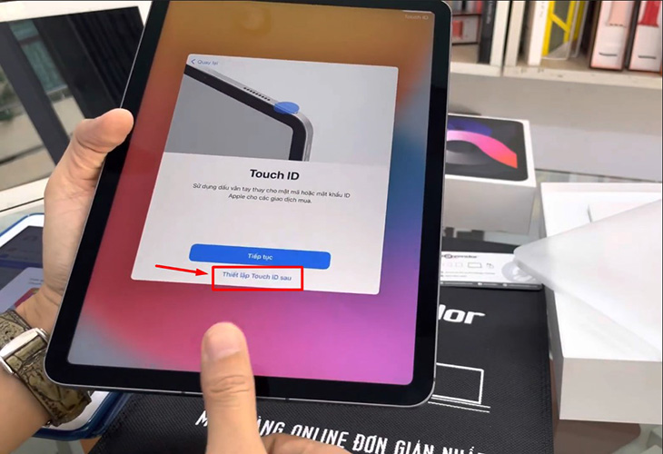 Thiết lập Touch ID