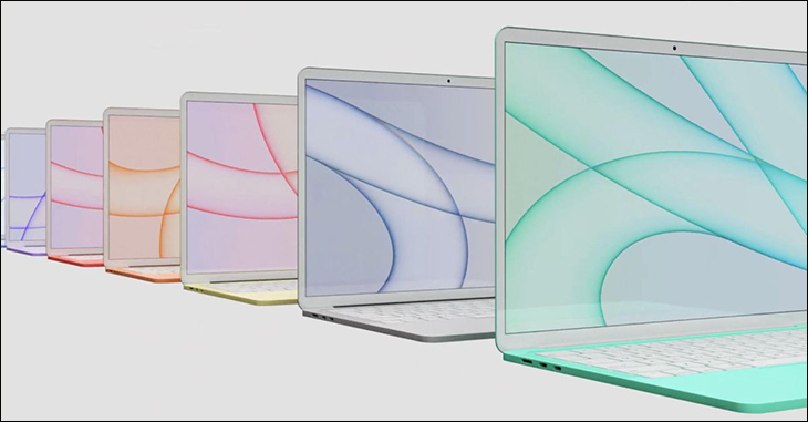 Macbook Air 2022 sẽ có một diện mạo hoàn toàn mới, mỏng và ấn tượng với 6 màu sắc đa dạng