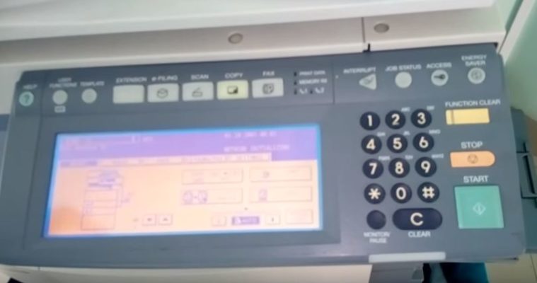 cách thiết lập lại máy photocopy ricoh