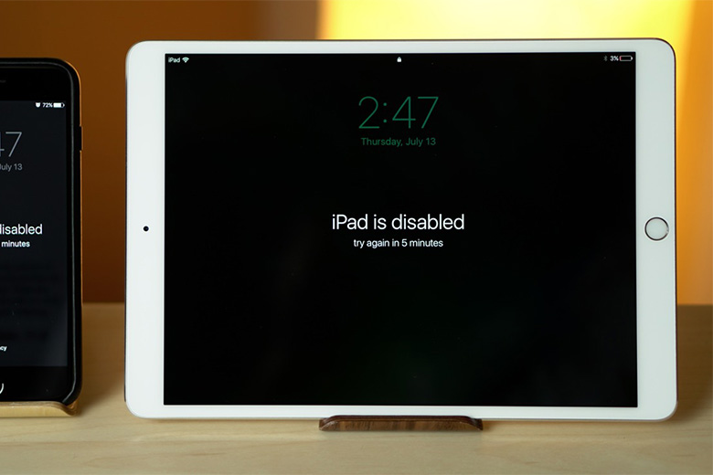 Nguyên nhân nào khiến iPad bị vô hiệu hóa?