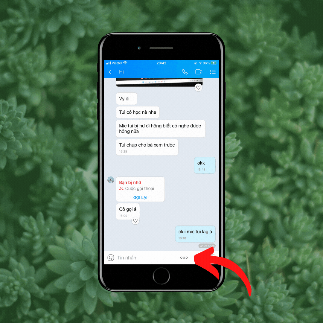 Gửi File Word, Excel qua Zalo trên điện thoại - bước 1